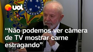 Lula faz cobrança após doação do agro ao RS: 'Não podemos ver câmera de TV mostrar carne estragando'