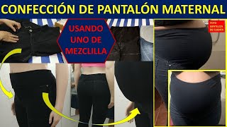 Transformamos un pantalón de mezclilla (jean) para convertirlo en maternal.