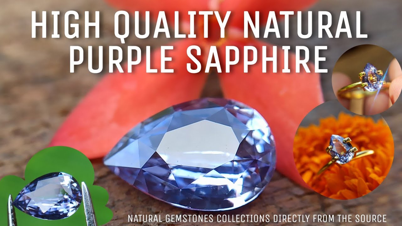 Ceylon Natural Purple Sapphire from Danu Group - One of the best calm colour from mother nature