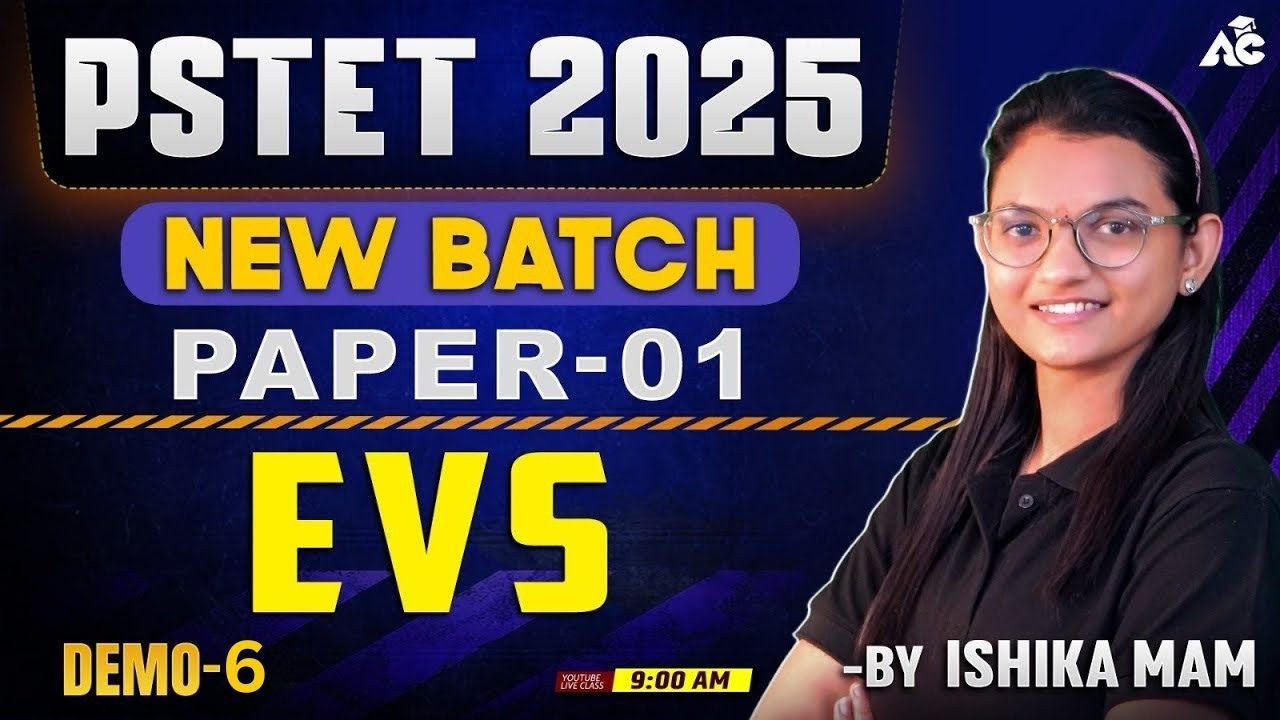 Pstet Exam Preparation 2025 New Batch Paper 1 Evs Demo Class-6 By Ishika Mam