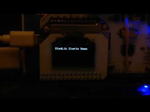 Core Sample Display Library OledLib Graphics Library Demonstration - YouTube