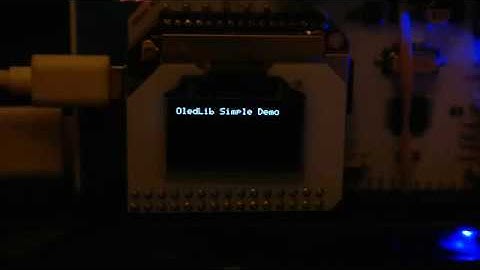 OledLib Graphics Library Demonstration