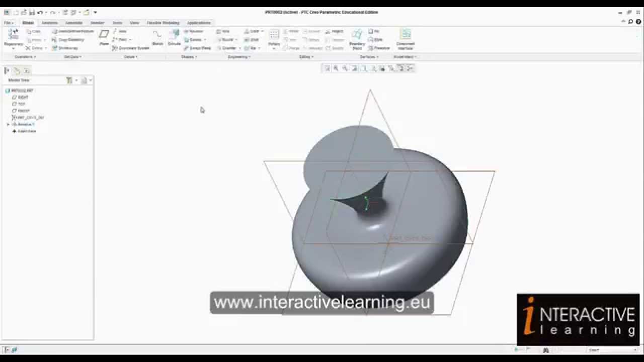 Creo 3d Rotation Creo Parametric - Sketch inside the command Rotate - YouTube