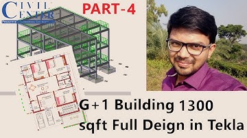 Tekla Structural Designer Tutorial || Complete RCC Building Design, 1300 sqft Part-4