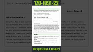 Oracle Utilities Meter Solution Cloud Service 2022 Implementation Professional | 1Z0-1091-22 Exam
