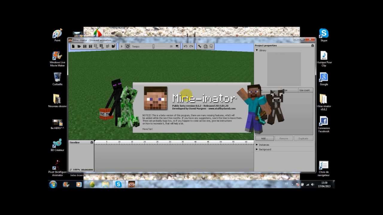 mine imator : comment utiliser mine imator - YouTube