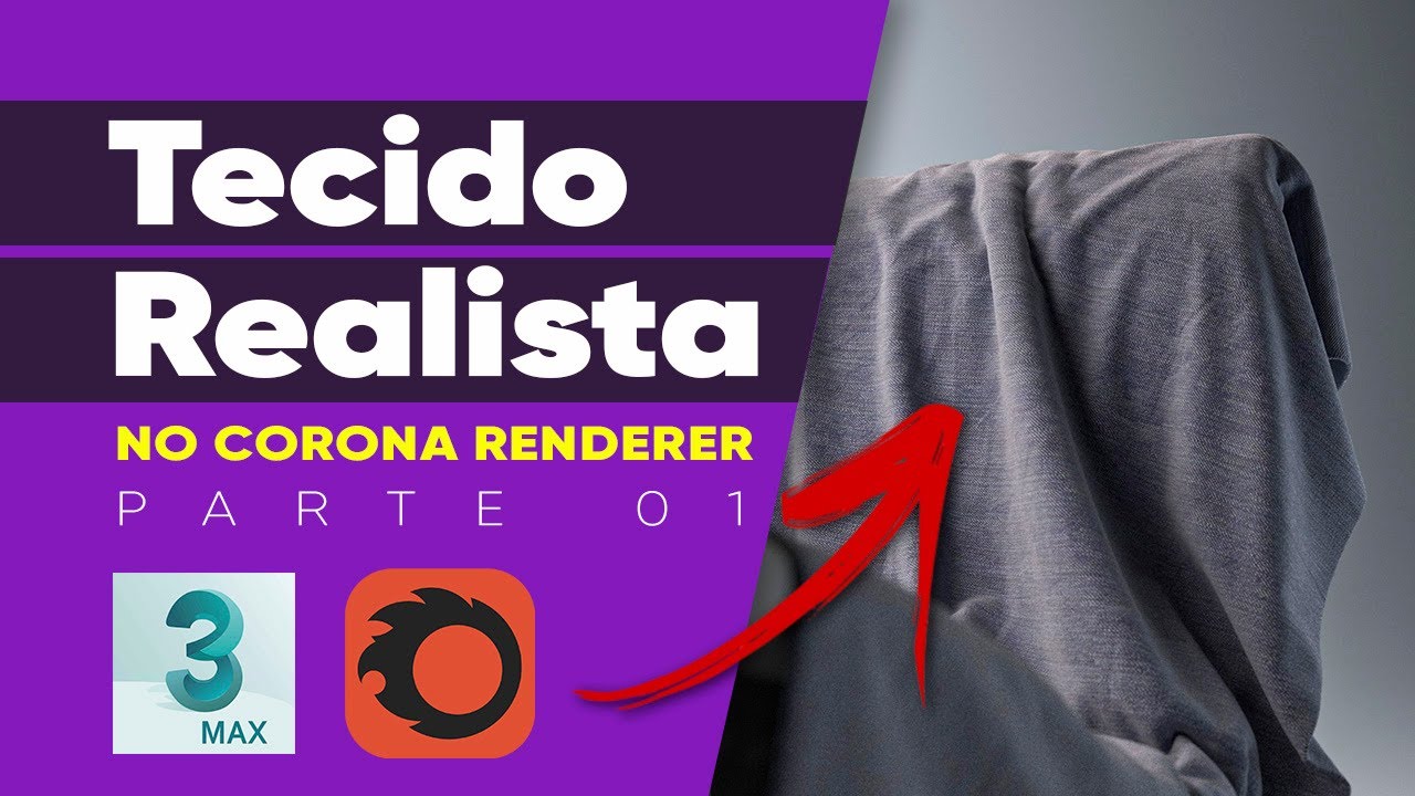 Corona Renderer e 3ds max - Material de tecido realista - parte01 - YouTube