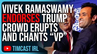 Vivek Ramaswamy ENDORSES Trump, Crowd ERUPTS And Chants “VP”