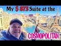 My $ 873 Suite at the Cosmopolitan full tour with wrap around  balcony  Las Vegas 2024