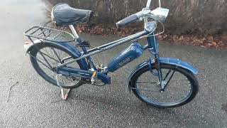 Diesella 314. 1952 Danish moped. cold start. first try.