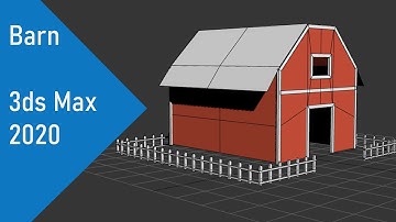 Modeling Low poly Barn - 3ds max tutorial