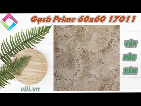 VILI.VN - Gạch lát nền 60x60 Prime 17011 vân nâu xám đá bóng | Prime 60x60 floor tiles