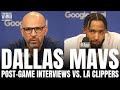 Jason Kidd &amp; Derrick Jones Discuss Dallas Mavs GM4 Loss vs. Clippers, Kyrie Irving Elite Performance