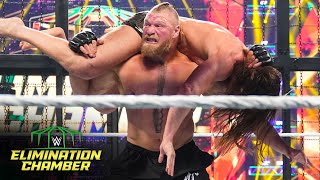 Lesnar eliminates Rollins and Riddle: WWE Elimination Chamber 2022 (WWE Network Exclusive)