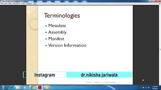 ASP.NET Lecture 52 (3) - Metadata | Assembly | Manifest | Theory | Example | Hindi
