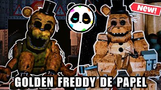 Mi propia Creación de Golden Freddy (100% Original) Papercraft Casero