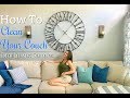 HOW TO CLEAN YOUR COUCH // COUCH CLEANING CHALLENGE// PURPOSEFUL JOY