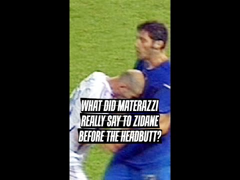 Video: Wat werd er tegen zidane gezegd voor de kopstoot?