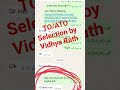 TO/ATO Result by Vidhya Rath