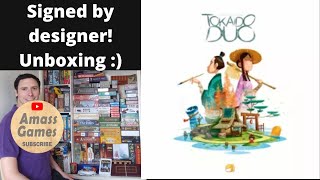 Tokaido Duo signed by Antoine Bauza board game designer unboxing teaser trailer preview AmassGames