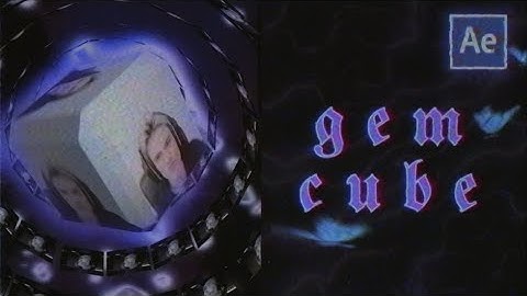 3d gem cube | after effects tutorial