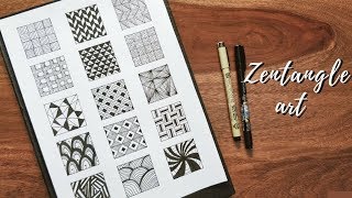 Zentangle art | 15 Zentangle Patterns