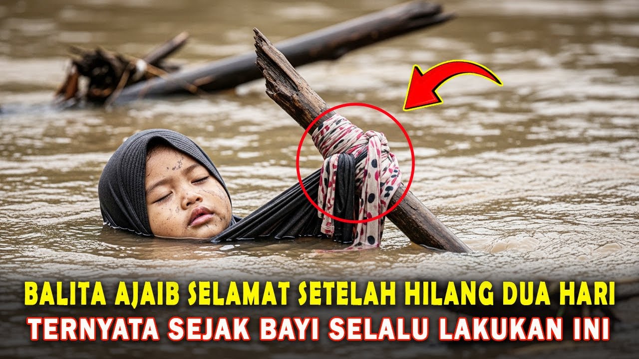 KUASA ALLAH❗ BALITA SELAMAT DARI BANJIR SETELAH HILANG 2 HARI, TERNYATA IBUNYA SERING LAKUKAN INI