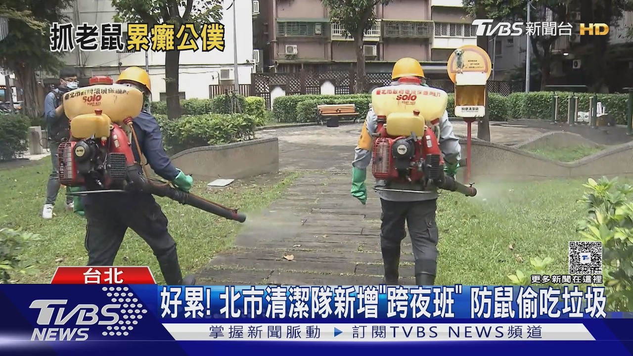 好累! 北市清潔隊新增「跨夜班」 防鼠偷吃垃圾｜TVBS新聞 @TVBSNEWS01