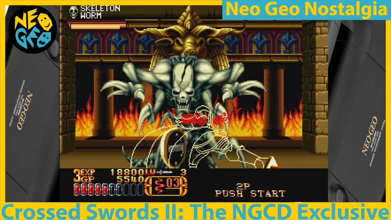 ADK Neo Geo CD CROSSED SWORDS II 2 Japan Action Adventure Role