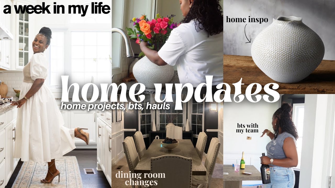 Day in the Life: Interior Stylist | Dining Room Upgrades + BTS Building ...