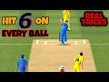 Real cricket go game batting tips  every ball hit six  batting tricks