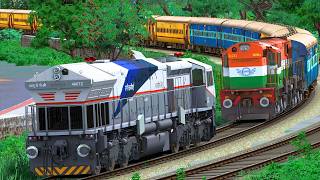 WDM3D to WDP4 TRAIN LOCO CHANGE | BUMPY RAILROAD | Train Simulator | Railwork | NTG GAMING screenshot 5