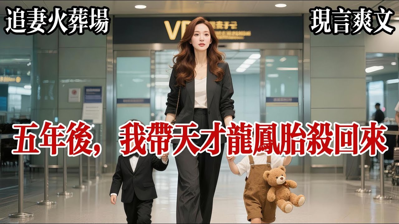 【養崽爽文】機場VIP通道，我回來了。五年，整整五年，左手牽着的女寶，怯生生地躲在我身後，只露出一雙像黑葡萄的大眼睛，右手牽着的男寶，酷酷地推了下小墨鏡，氣場兩米八。