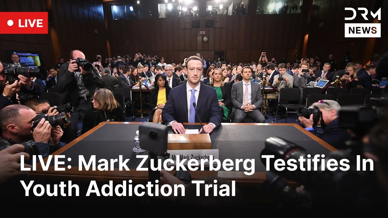 LIVE: Meta CEO Takes Stand In Kids Mental Health Case | DRM News | AI1F
