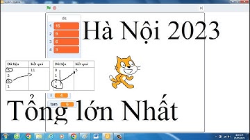 Lập Trình Scratch CHO 4 SỐ A, B, C, D TÍNH TỔNG LỚN NHẤT | VDD SHOA
