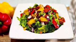 Broccoli SALAD recipe that you can't stop eating!| A very Easy and healthy Broccoli SALAD.