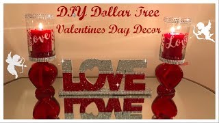 DIY DOLLAR TREE VALENTINES DAY BLING VASES AND LOVE SIGN