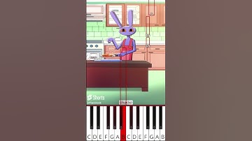The Sick Hangnail (@lupdup) The Amazing Digital Circus Animation - Octave Piano Tutorial
