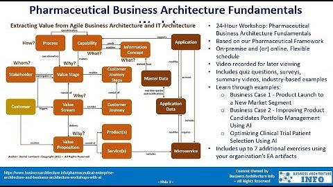 Pharmaceutical Business Architecture Fundamentals Workshop Using Generative AI