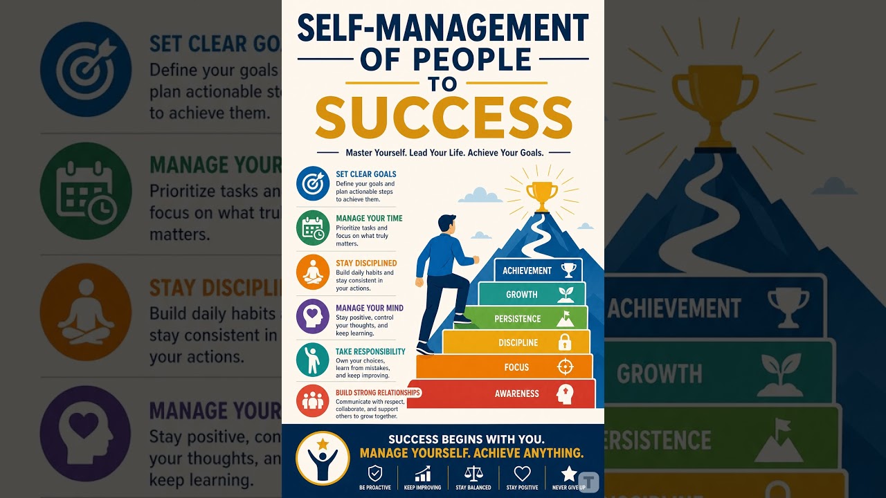 Poster on Self Management of People to Success by Shell_Ge