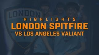 London Spitfire vs Los Angeles Valiant (OWL S1 Highlights)