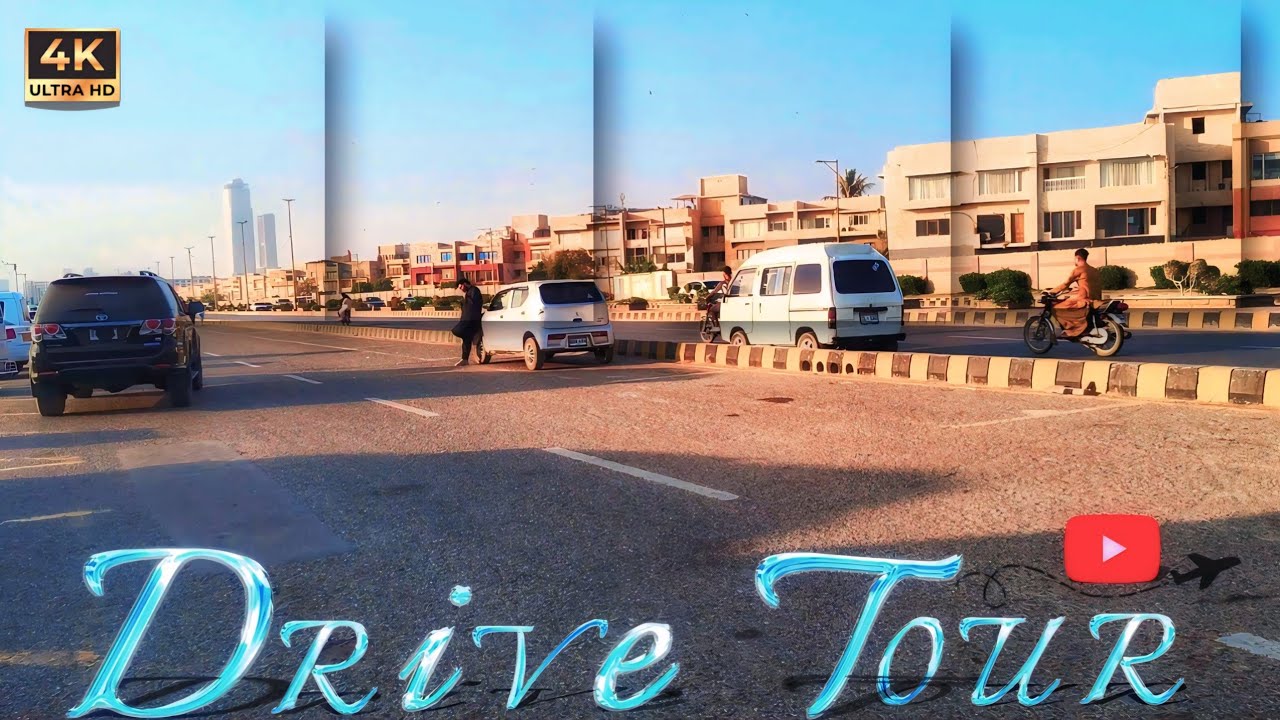 Driving Tour of the Most Developed road of Karachi Pakistan 🇵🇰