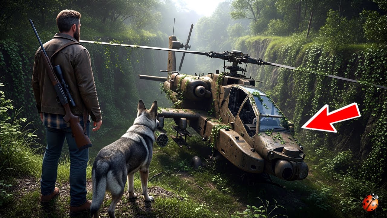 Veteran and His Dog Found an Abandoned Helicopter — The Secret Inside Shocked Them
