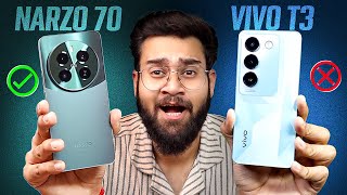 vivo T3 5G vs realme Narzo 70 Pro *Full Comparison* ⚡ Best Phone Under 20K? 😱 🤔