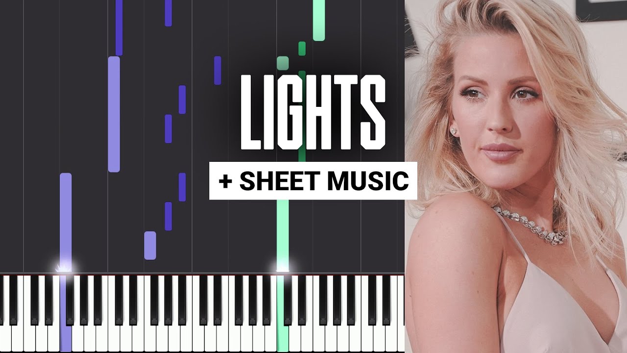Lights Ellie Goulding Piano Tutorial Sheet Music & MIDI YouTube