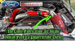 Ford 6.0 Powerstroke Diesel No Limit Fabrication Intake Install