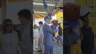 Enjoying the fun at the Rams Block Party! 🎟️ #rams #nfl #shorts