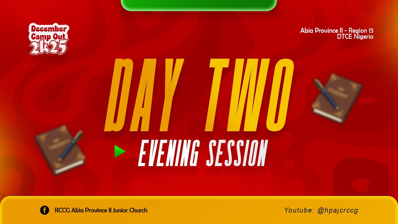 DAY 2 - DECEMBER CAMP OUT 2025 || EVENING SESSION - PT 3 - YouTube