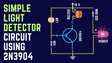 How to make Light Detector Circuit Using Transistor 2N3904 ,Buzzer and LDR?