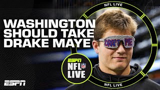 Drake Maye has the traits of a TOP 10 QB in the NFL! | NFL Live